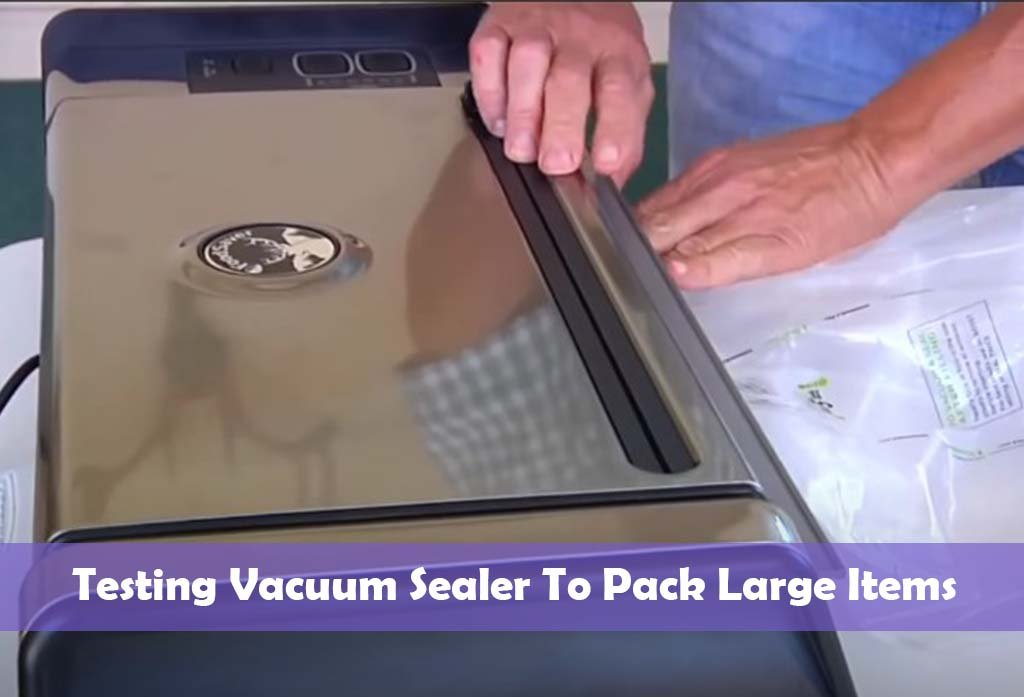 Testing Vacuum Sealer To Pack Large Items