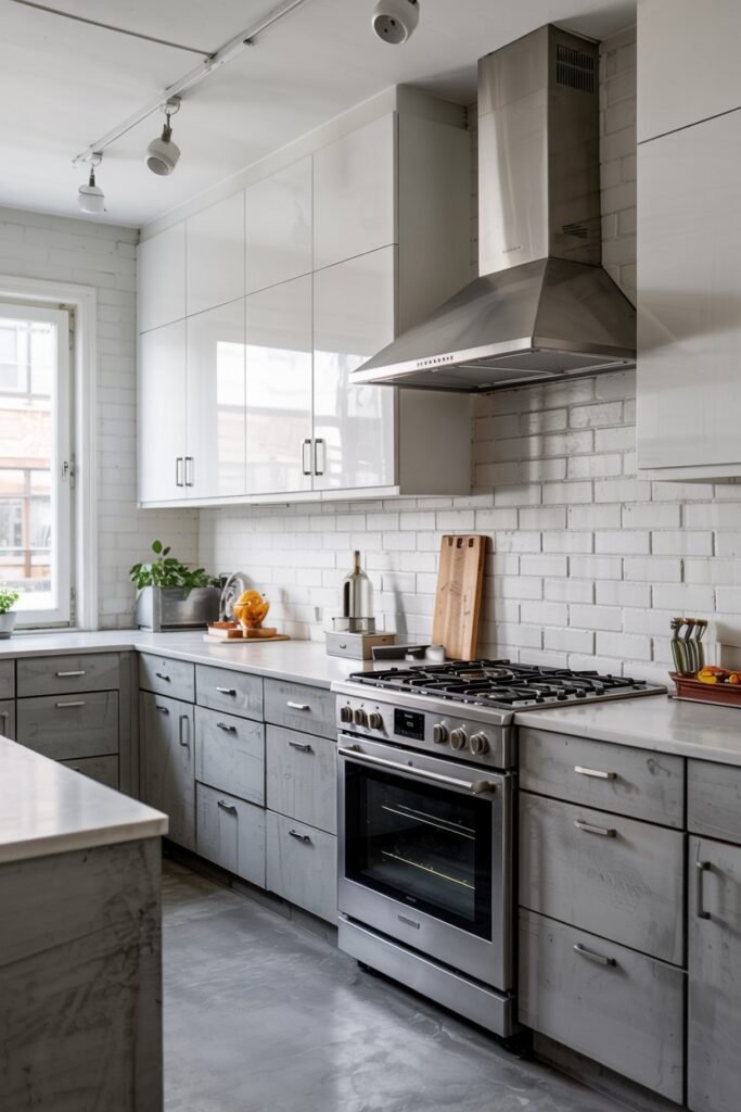 Concrete Gray and White