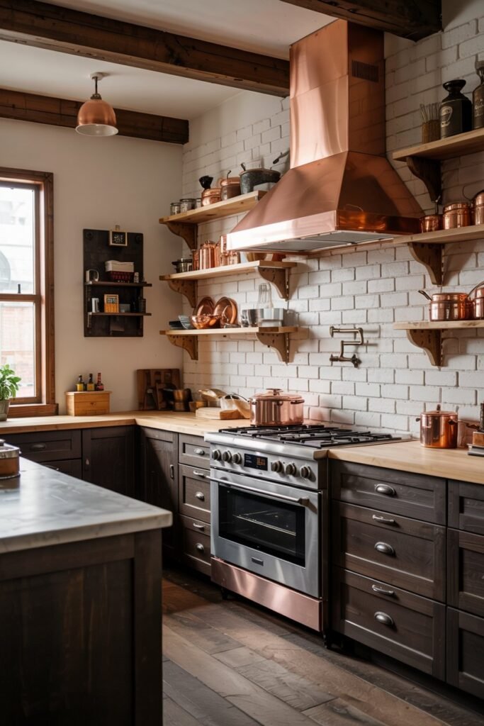 Copper and Dark Brown