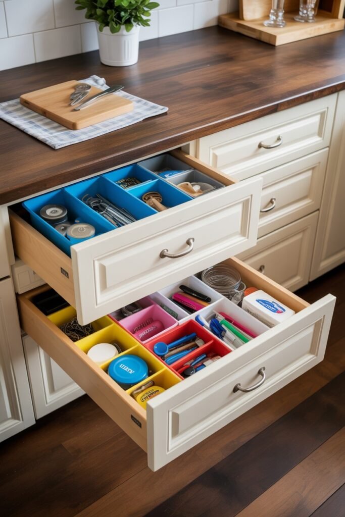 Designate a "Junk Drawer" (But Organize It)