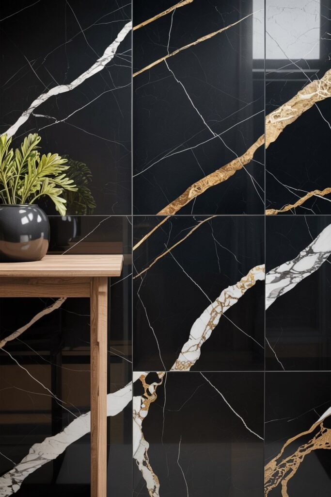 Dramatic Black Marble