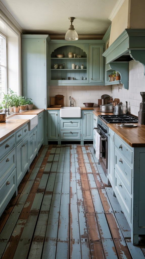 Duck Egg Blue Reclaimed Wood