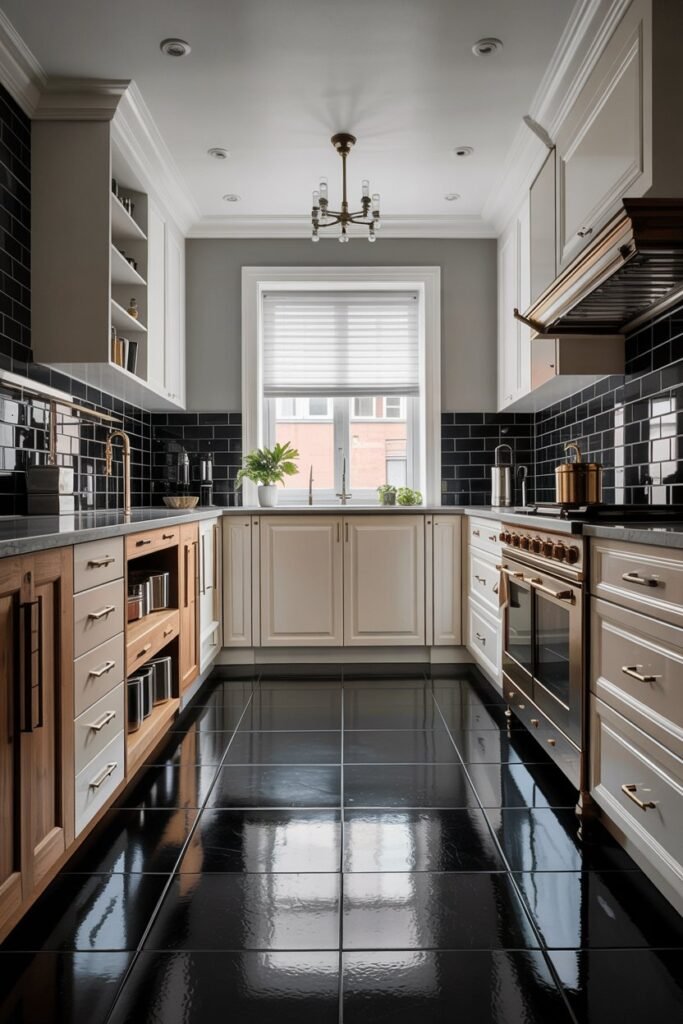 Glossy Black for a Glam Look