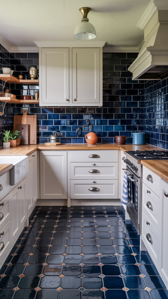 Navy Blue Ceramic Tiles
