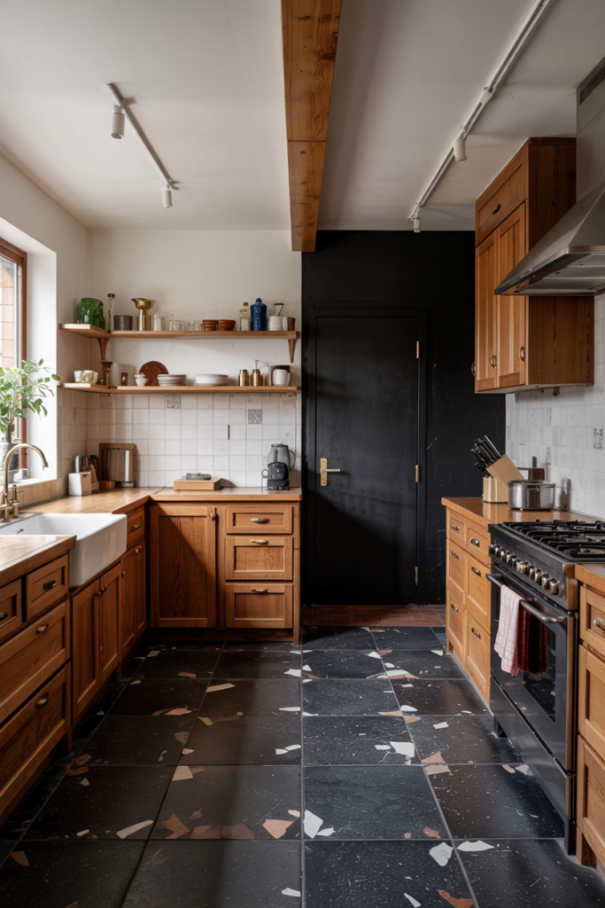 Terrazzo with a Dark Base