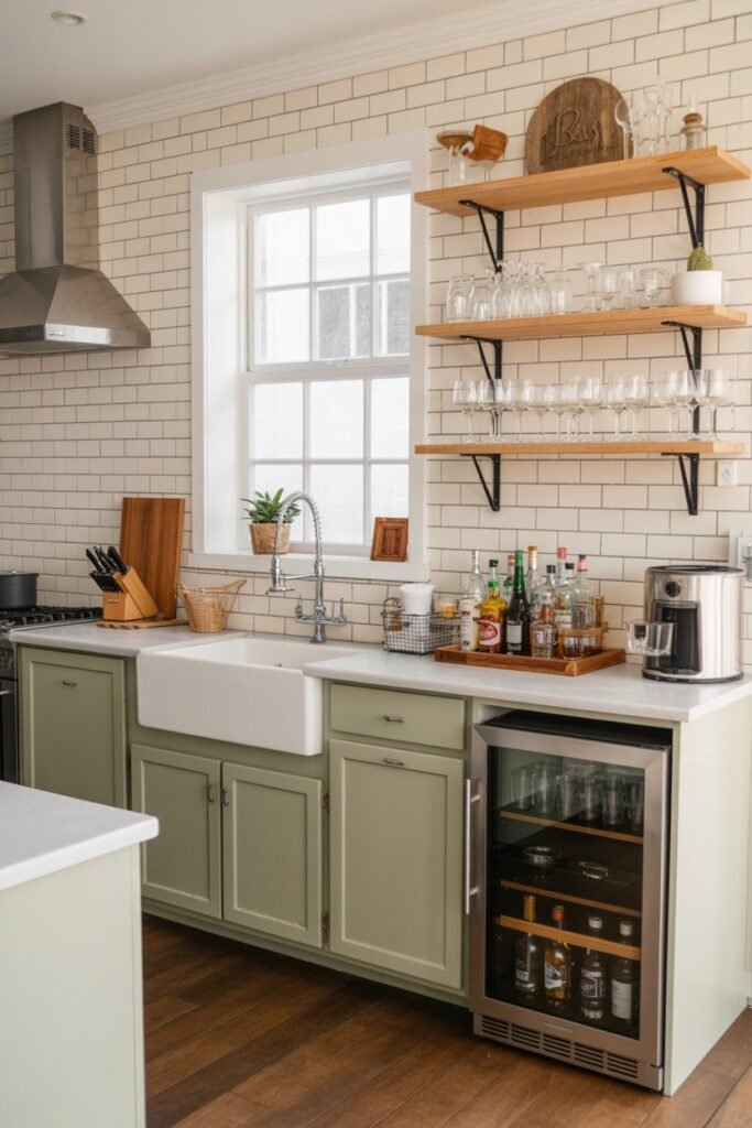 The Wet Bar or Beverage Station