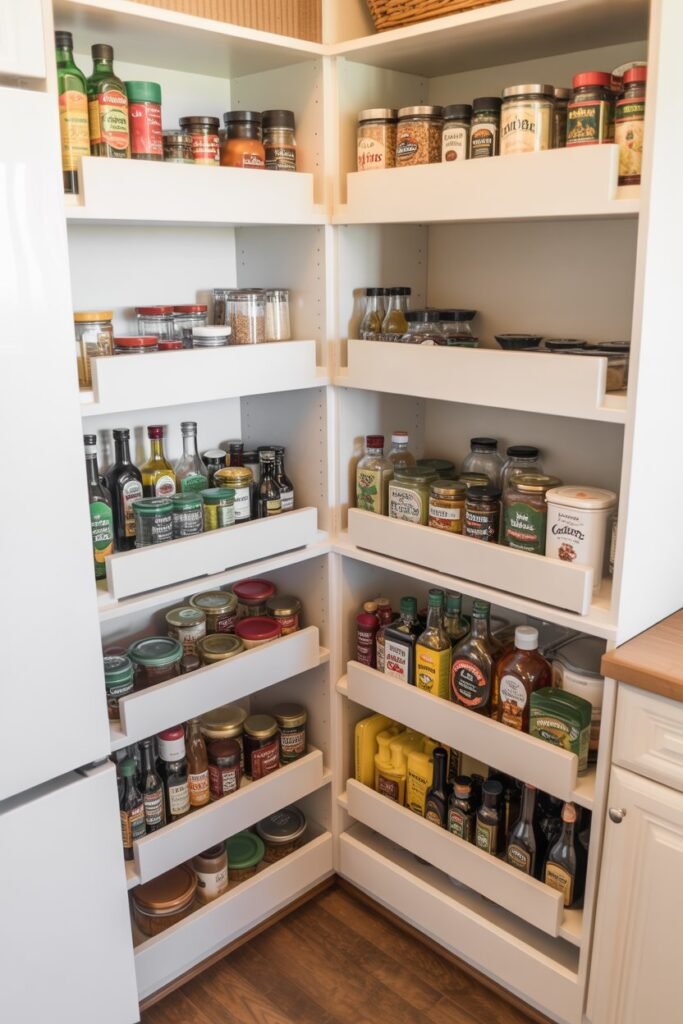 Use Turntables (Lazy Susans) in Corners