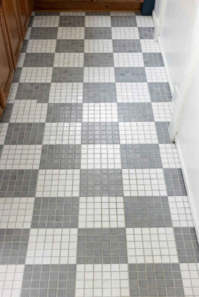 Gray and White Checkerboard