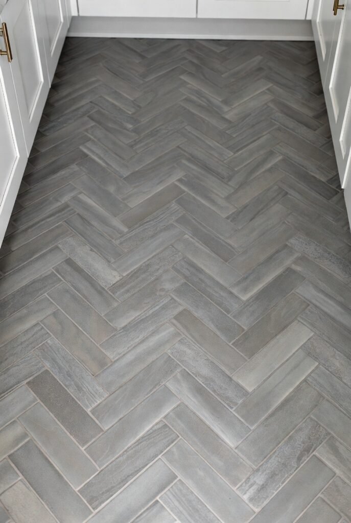 Herringbone Gray Tile