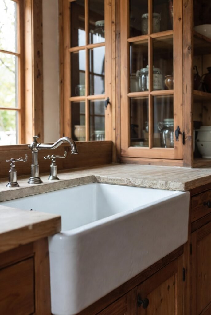 Install a Farmhouse Sink