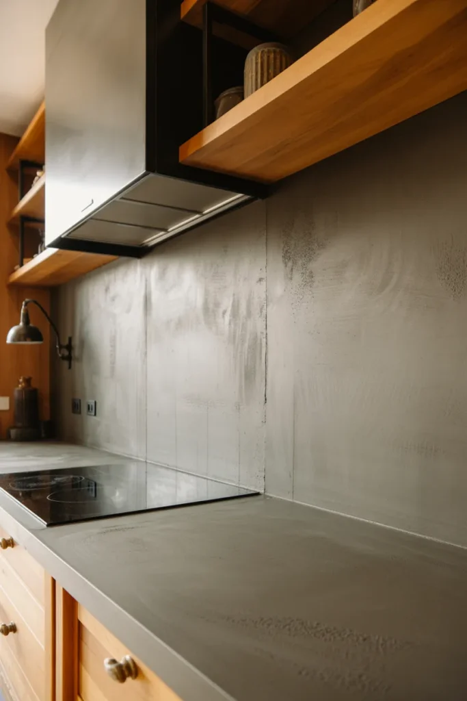 Concrete Backsplash
