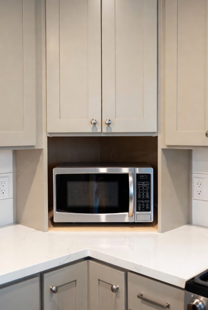 Corner Microwave Cabinet