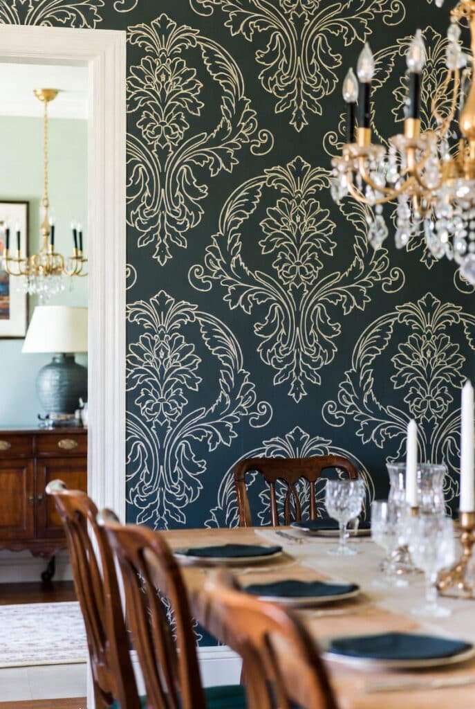 Damask wallpaper