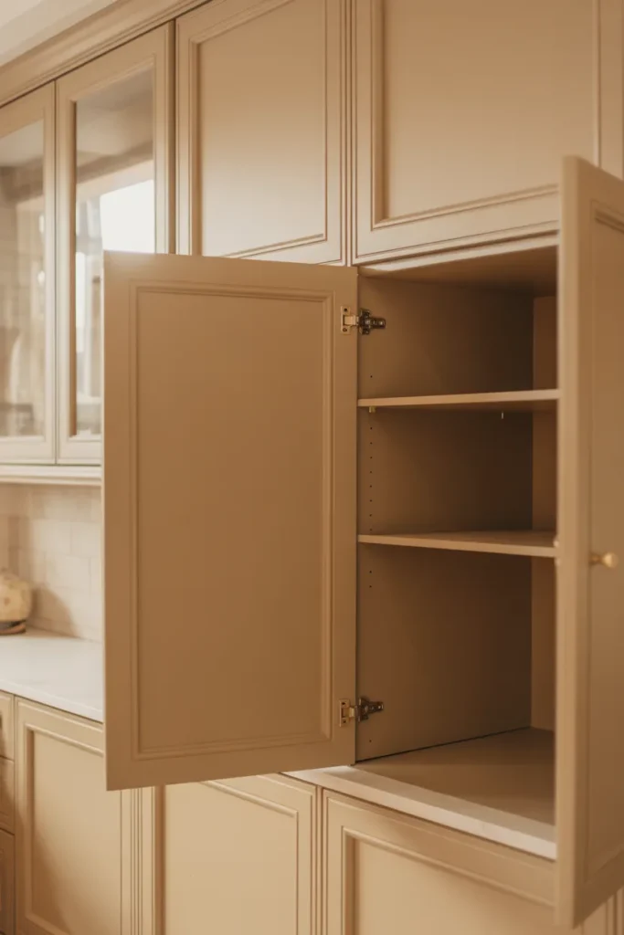 Inset Beige Cabinets