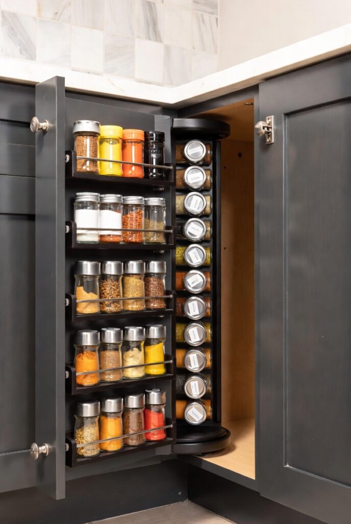 Spice Rack Corner Cabinet