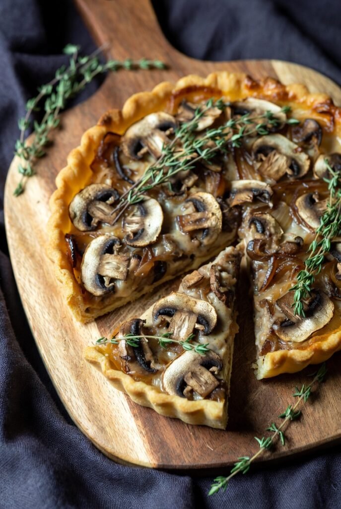 .Caramelized Onion and Mushroom Tart