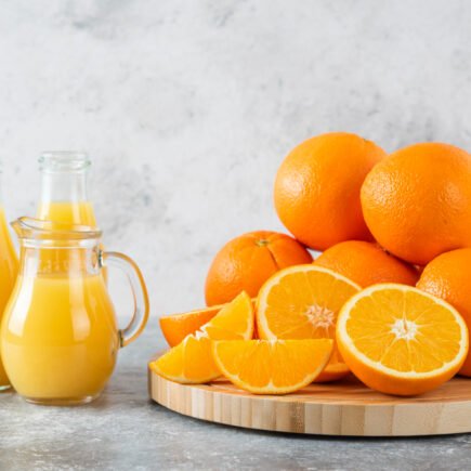 orange juice in glass